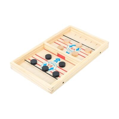 wooden fast puck classic game